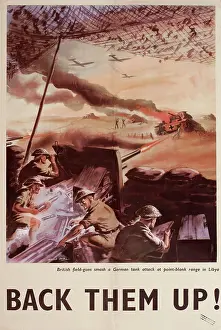 Smashing: WW2 poster, Back Them Up!