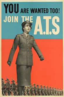 Hmso: WW2 Poster -- You are wanted too! Join the ATS