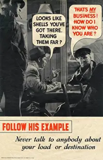 Hells: WW2 - Preventing Careless Talk - Public Information Poster