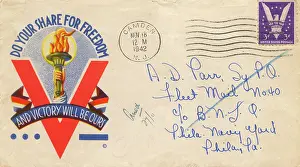 Ours: WW2 - Propaganda first day cover - Do Your Share For Freedom