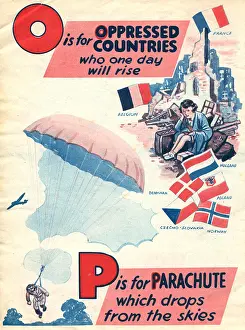 Oppressed: WW2 R.A.F. ABC, O For Oppressed Countries, P For Parachute