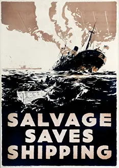 The Maurice Collins Images Collection: WW2 - Salvage Saves