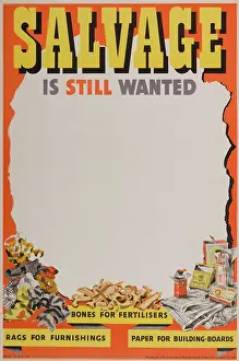 The Maurice Collins Images Collection: WW2 - Salvage is Still Wanted