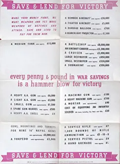 The Maurice Collins Images Collection: WW2 - Save and Lend for Victory