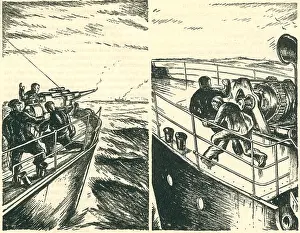 Crewmembers: WW2 Story Book Illustrations, Ships