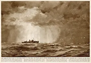 Glare: WW2 - Surfaced Enemy Submarine sees a Corvette on her track