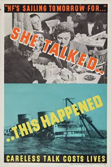 The Maurice Collins Images Collection: WW2 - She Talked