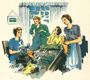 Nicolson: WW2 Women Sewing