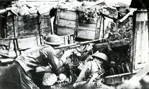 Modele: WWI, AEF Chauchat Machine Gun Team