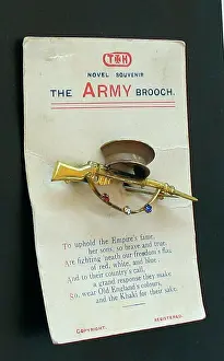 David Cohen Fine Art: WWI Army Brooch, on its original presentation card