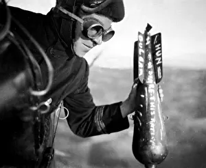 Crewman: WWI, British Bomb with Message