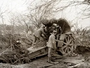 Deception: WWI, Camouflaged Howitzer, 1915