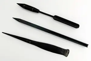 Flattened: WWI Flechette Dart with a flattened top and pointed end