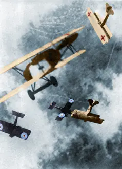 Epromo06052019: WWI, German and British Dogfight