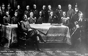 Abdicated: WWI, Kaiser Wilhelm II with Generals