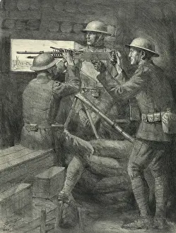 Lucien: WWI, Machine Gun Emplacement, Verdun, 1916