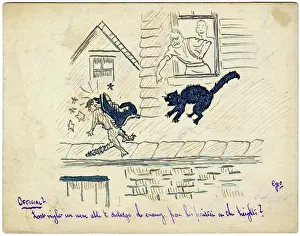 Ranstead: WWI postcard drawn by George Ranstead
