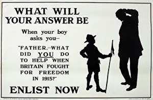 Answer: WWI Poster, What Will Your Answer Be