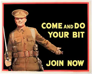 Persuasive: WWI Poster, Come and do your bit, join now