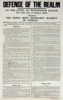 Newsprint: WWI Poster, Defence of the Realm