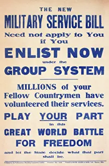 Enlist: WWI Poster, Enlist Now