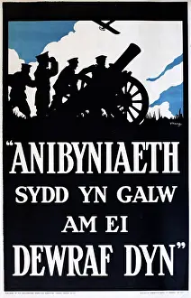 Enlist: WWI Poster, Enlist Today (Welsh version)