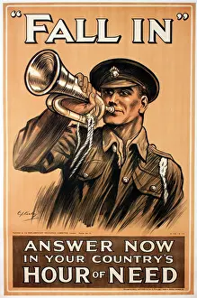 Bugle: WWI Poster, Fall In