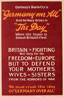 Crush: WWI Poster, Germany over All