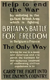 Gallant: WWI Poster, Help to end the War