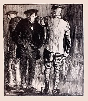 Hunched: WWI Poster, Home on leave
