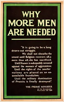 Guildhall: WWI Poster, Why more men are needed