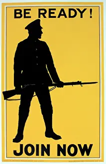 Bold: WWI Poster, Be Ready! Join Now