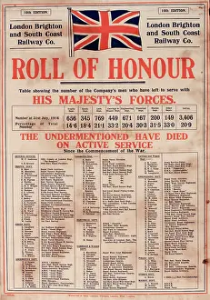 Listing: WWI Poster, Roll of Honour