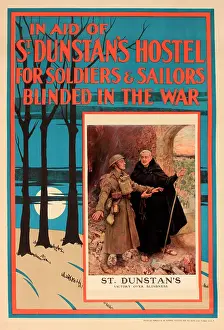 Blindness: WWI Poster, St Dunstan's Hostel