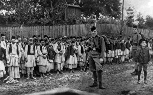 Austria Hungary: WWI, Serbian POW's, 1915