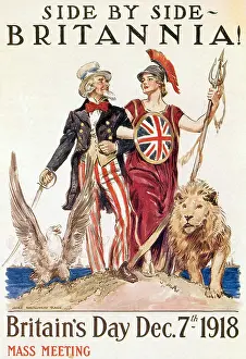 Flagg: WWI, Side by Side, 1918