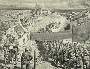 Lucien: WWI, Troops March Through War-Torn Landscape