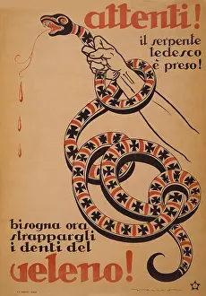 Anti German: 'WWI, 'Watch Out! Poison!'