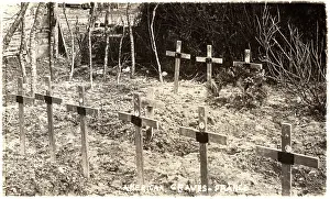 Markers: WWI, World War I, graves, American