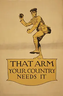 Pitching: WWI - World War I - Poster - USA