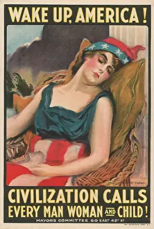Flagg: WWI - World War I - Poster - USA
