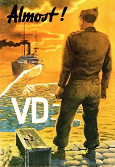 Transmitted: WWII STD Poster, Almost! VD