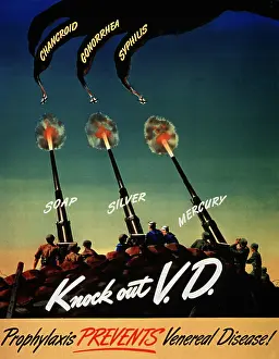 Transmitted: WWII STD Poster, Knock Out VD
