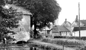 Wylye: Wylye, view from the Bridge c1955