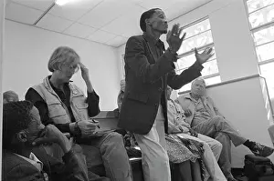 Nyae: Xau Debe talks at a meeting to discuss the future of