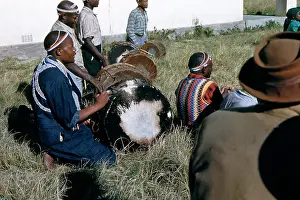 Xhosa: Xhosa/Mpondo drummers at diviner's ceremony