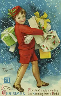 Clapsaddle: Xmas. Buying gifts