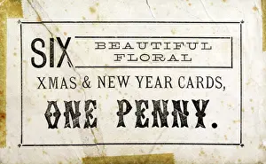 Typography: XMAS CARD PACKET C1890?