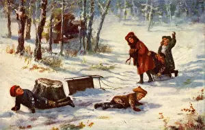 Collide: Xmas. Falling off the sled