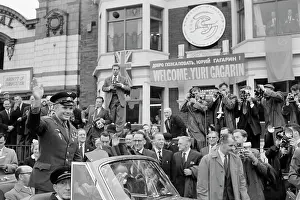 Motorcade: Y. Gagarin on a visit to Great Britain